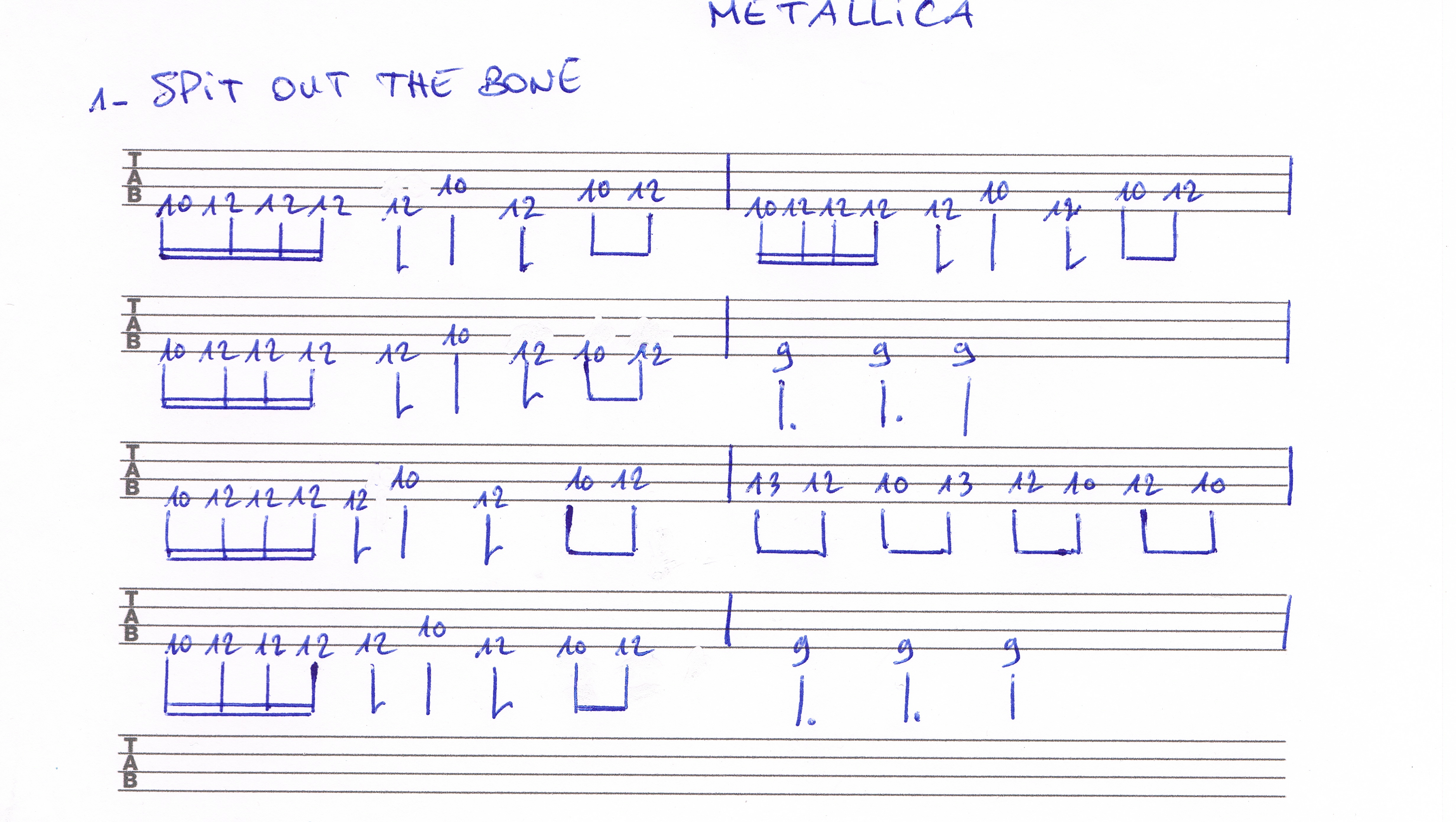 Metallica, Spit out the bone